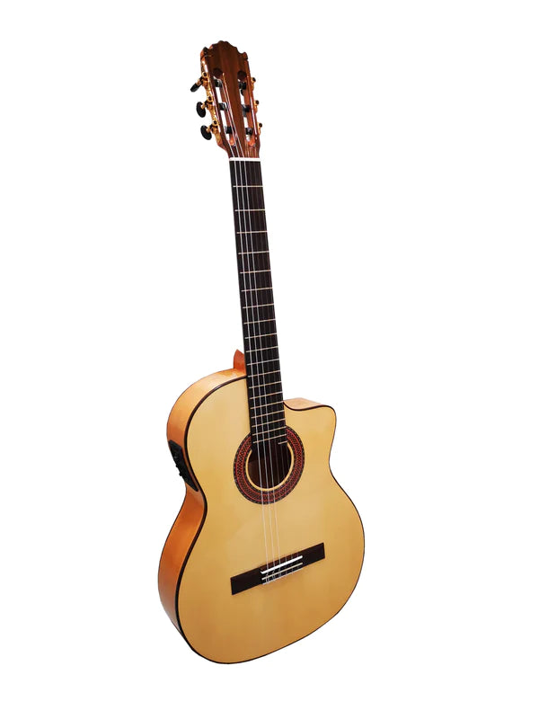 Martinez ES-08S CE Cut EF Guitarra Flamenca EQ Fishman PSY-301