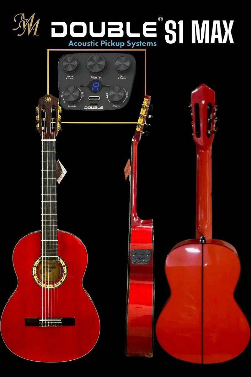 Guitarra flamenca Modesto Malla Modelo Manuela Color Rojo (S1 MAX)