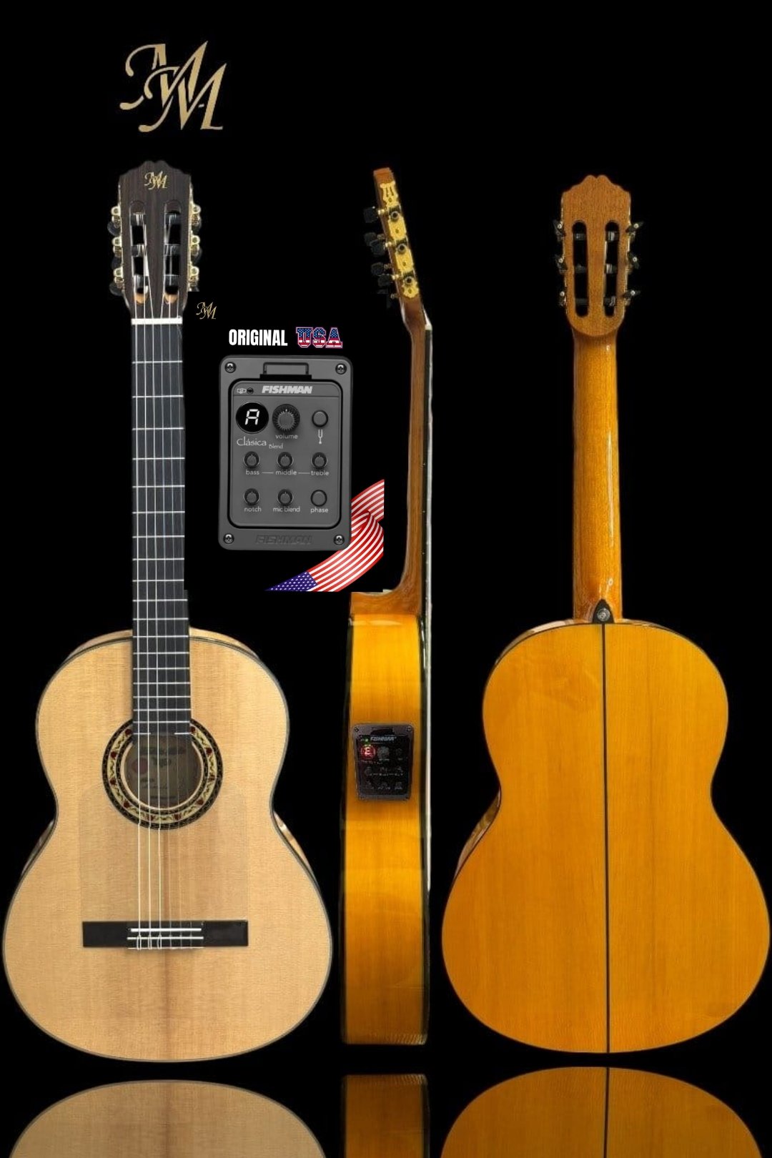 Guitarra flamenca Modesto Malla Modelo Manuela Color Natural (Fishman Clásica Blend)