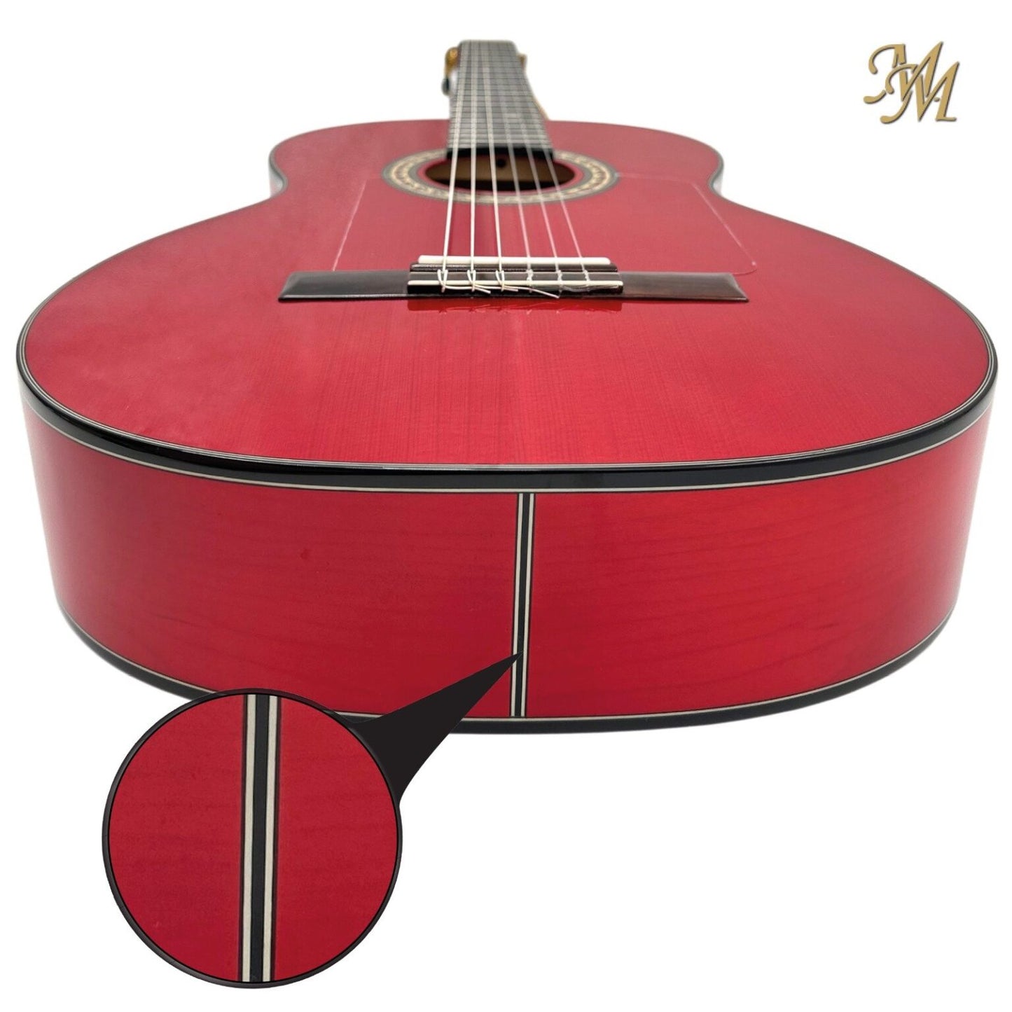 Guitarra Flamenca Modesto Malla Modelo Chata Rojo