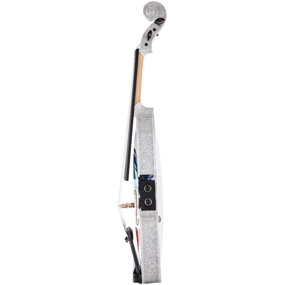 Violín 4/4 Electrificado Kinglos YSDS-N302 Decorado