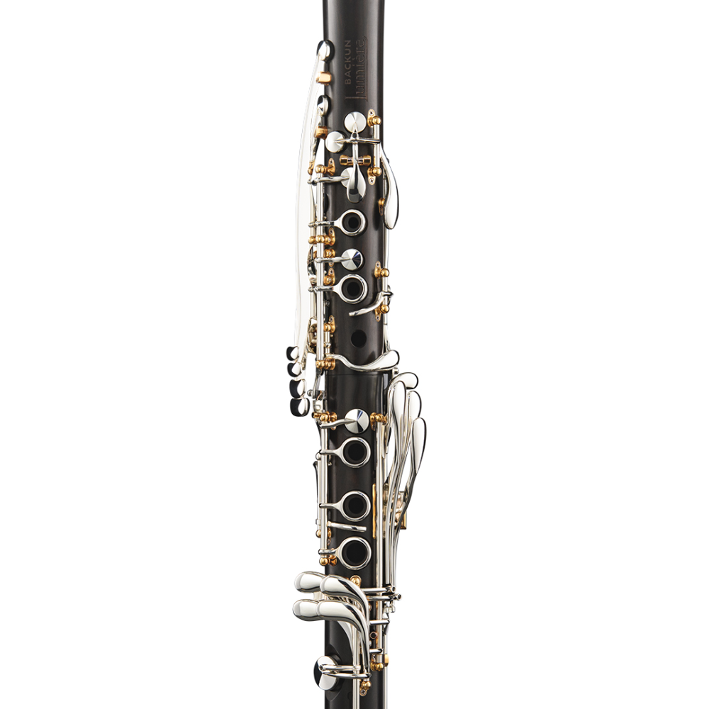 Clarinete Bb Backun Lumière Granadilla 18 Llaves Plata Pilares Oro