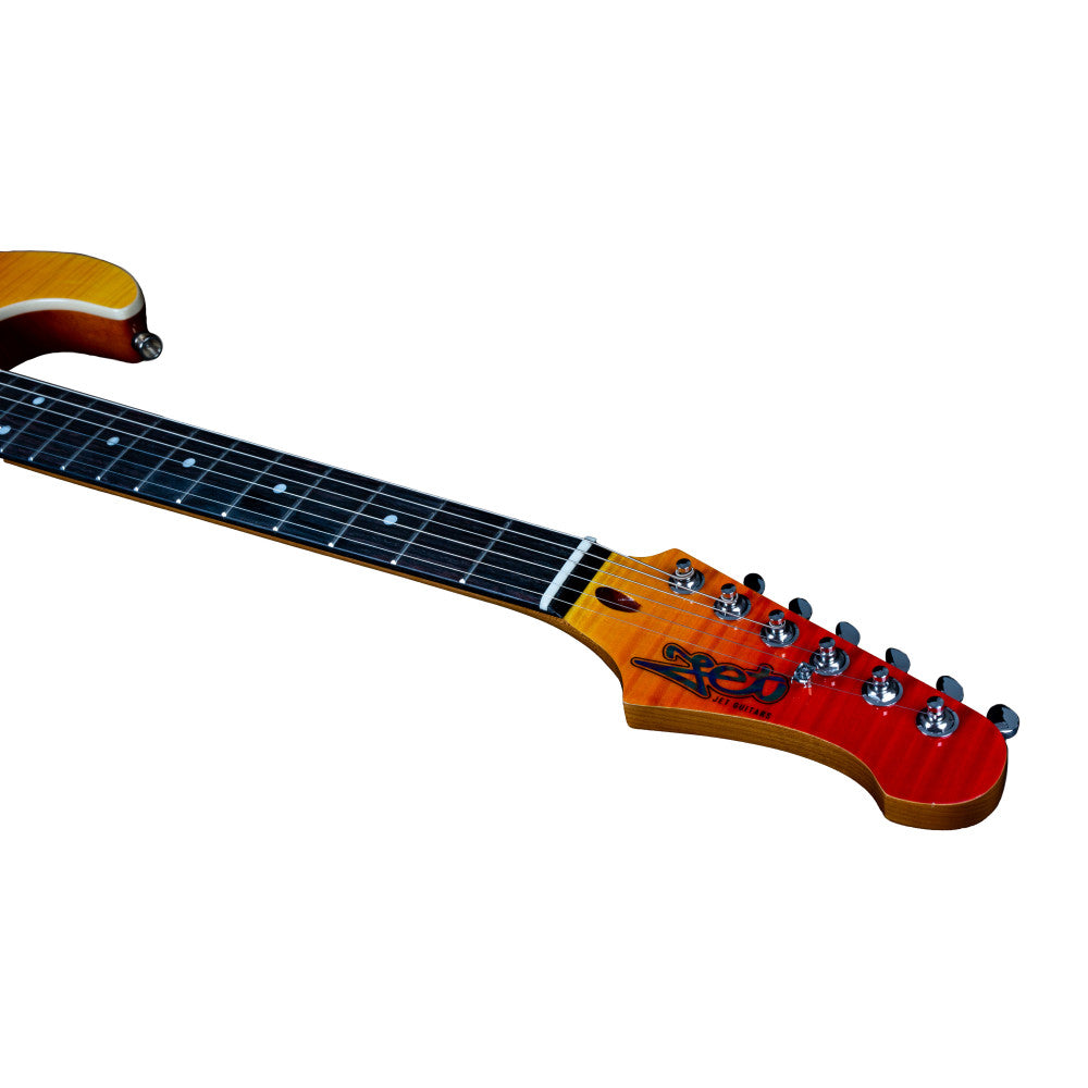 Guitarra Eléctrica Jet JS600-TRS-HSS Transparent Red