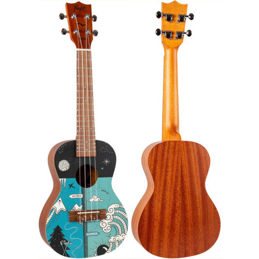 Ukelele Concert Flight AUC-33 Art Series Two Seasons