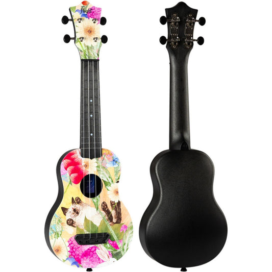 Ukelele Soprano Flight UTS-42 Ultra Travel Series Summer Cat
