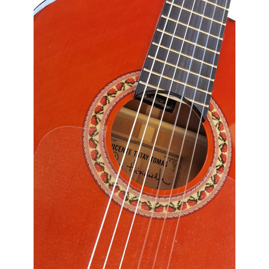 Guitarra Flamenca Vicente Tatay Modelo Pepe Habichuela Roja