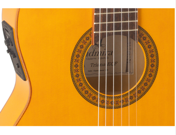 GUITARRA CLÁSICA ADMIRA TRIANA SERIE FLAMENCO ELECTRIFICADA CUTAWAY FISHMAN