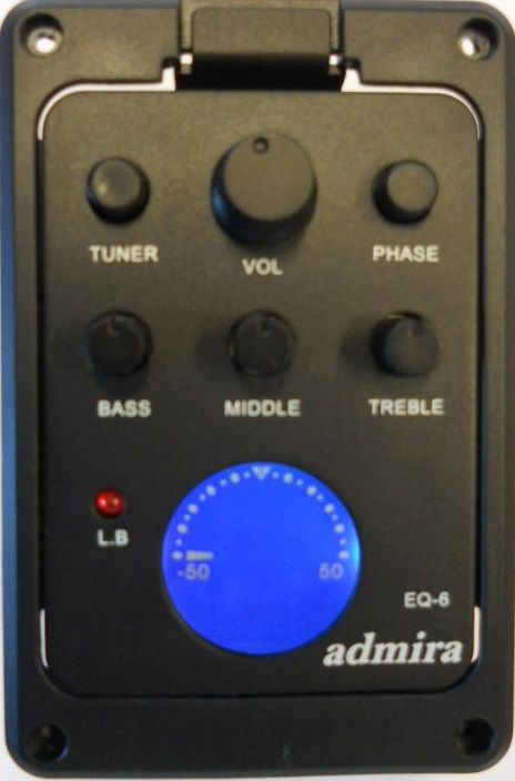 GUITARRA CLÁSICA ADMIRA JUANITA ELECTRIFICADA EQ6 CON CUTAWAY SERIE ESTUDIO