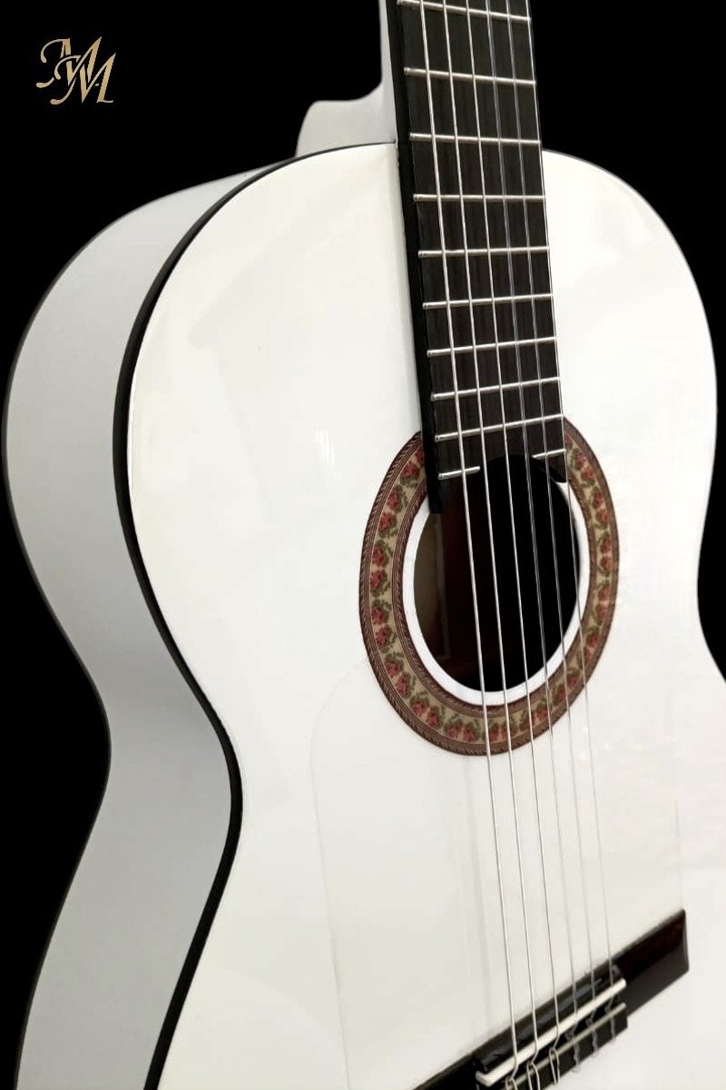 Guitarra Flamenca Modesto Malla Chata Blanca (Previo 0S1 + Fishman Clásica Blend)