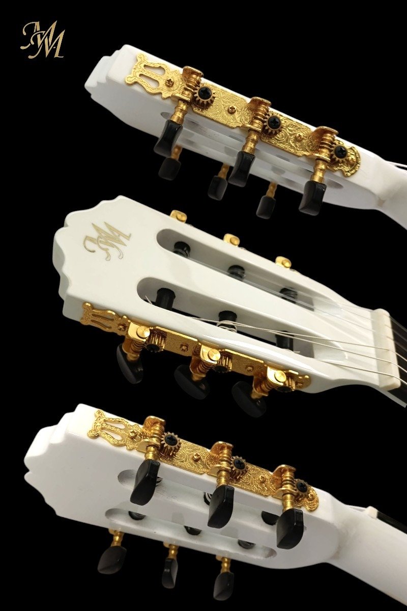 Guitarra Flamenca Modesto Malla Chata Blanca (S1 MAX)