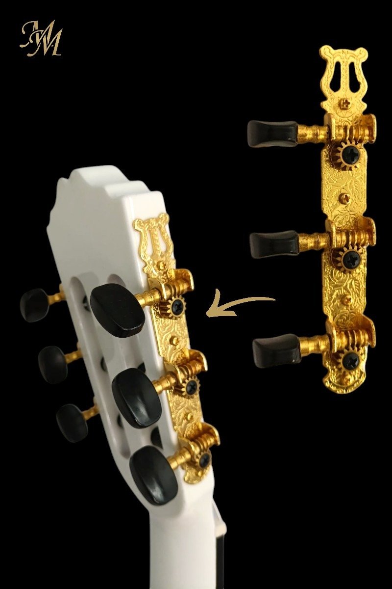 Guitarra Flamenca Modesto Malla Chata Blanca (S1 MAX)