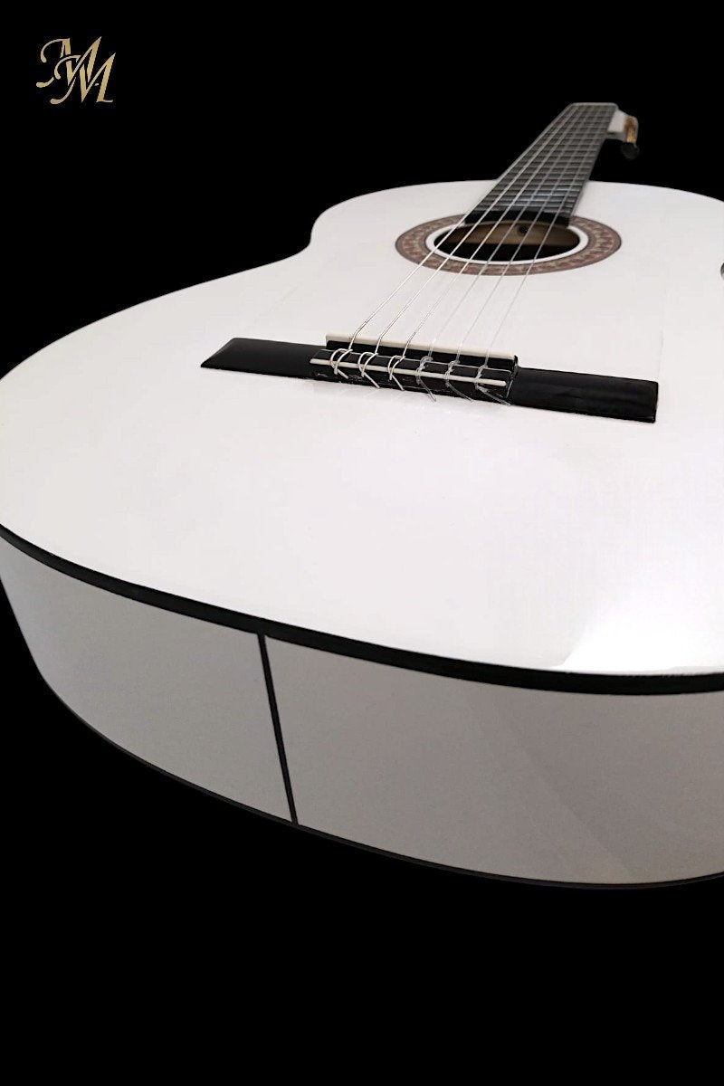 Guitarra Flamenca Modesto Malla Chata Blanca (Previo Joyo)