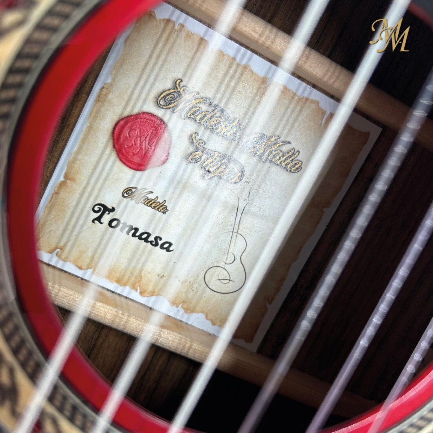 Guitarra Flamenca Modesto Malla Tomasa Roja (Fishman Clásica Blend)