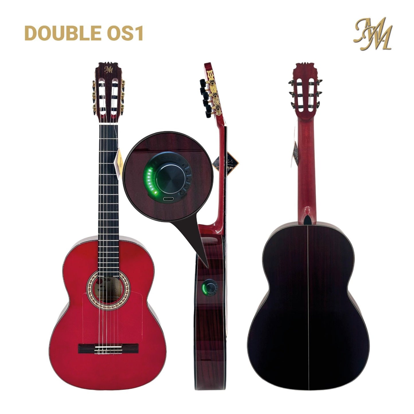 Guitarra Flamenca Modesto Malla Tomasa Roja (Previo 0S1)