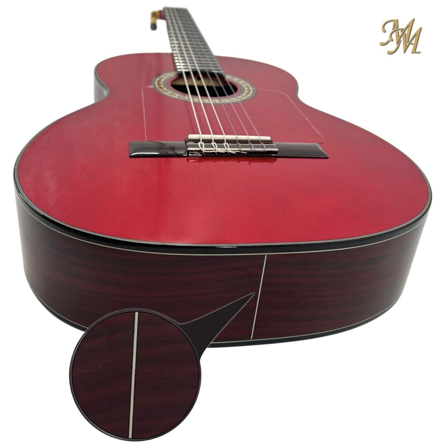 Guitarra Flamenca Modesto Malla Tomasa Roja (0S1 + Fishman Clásica Blend)