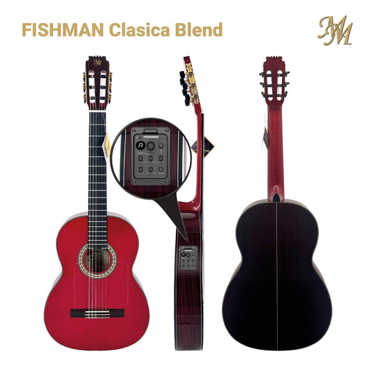 Guitarra Flamenca Modesto Malla Tomasa Roja (Fishman Clásica Blend)