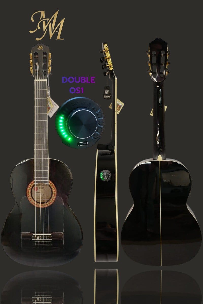 Guitarra Flamenca Modesto Malla Chata Negra (Previo 0S1)