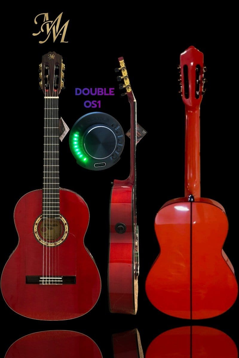 Guitarra flamenca Modesto Malla Modelo Manuela Color Rojo (Previo 0S1)