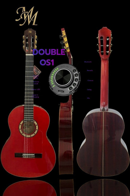 Guitarra Flamenca Modesto Malla Modelo Candela Rojo (Previo 0S1)