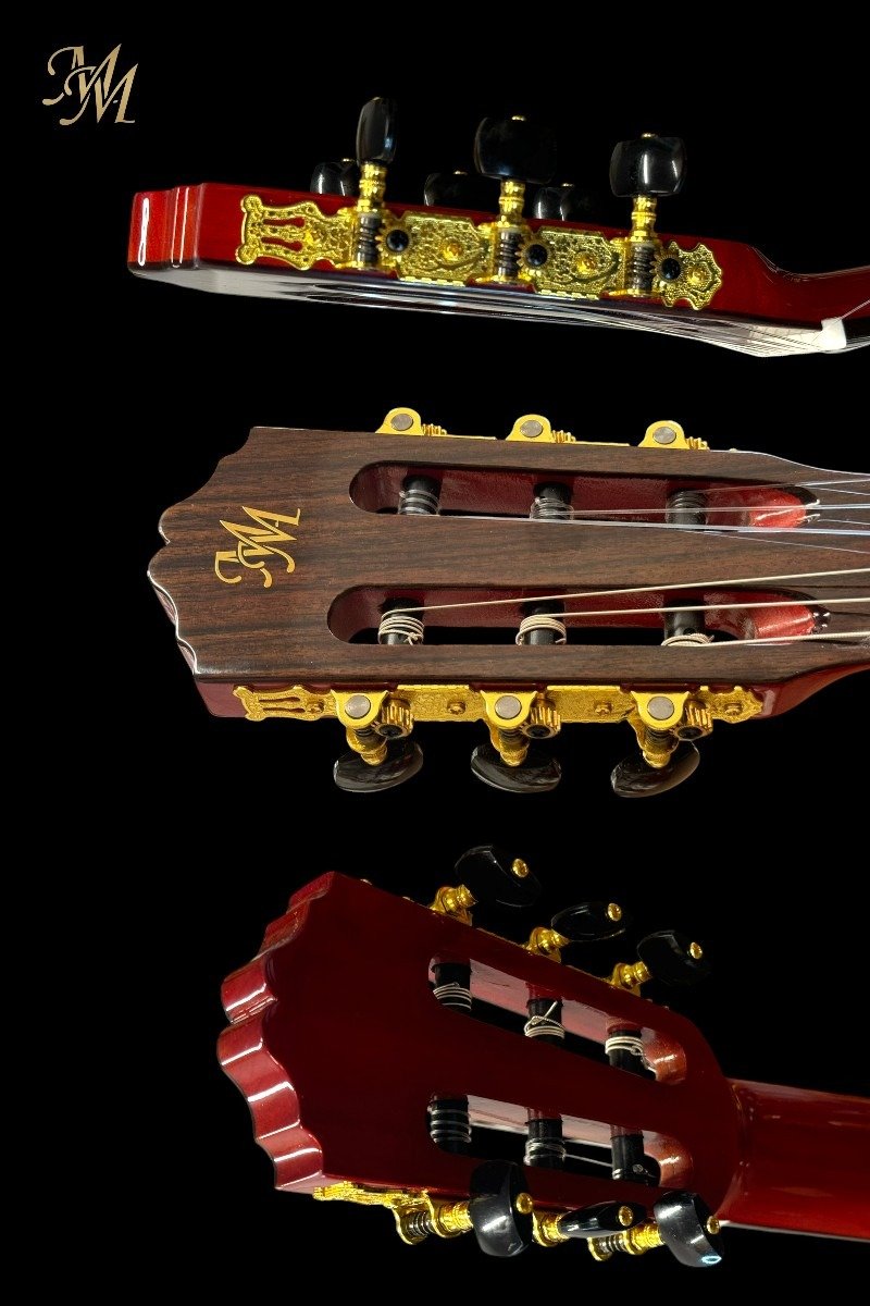 Guitarra Flamenca Modesto Malla Modelo Candela Rojo (Previo 0S1)