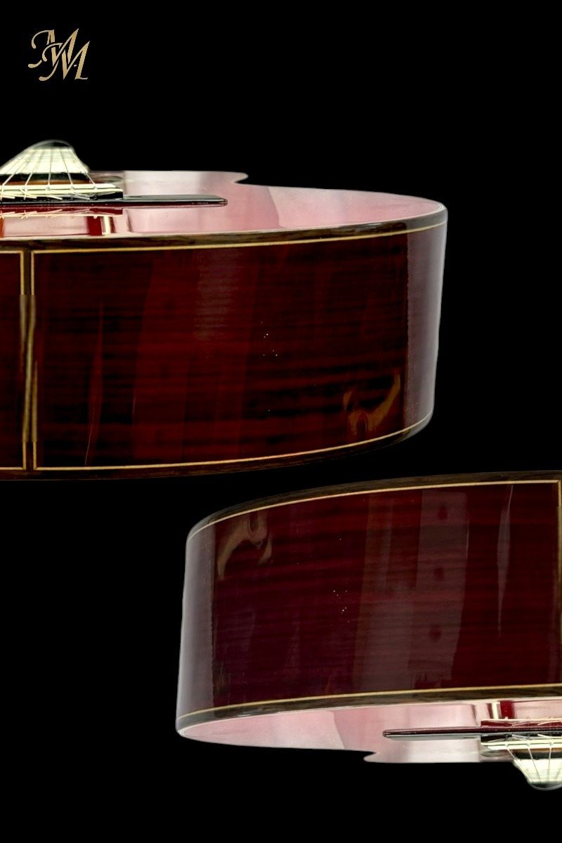 Guitarra Flamenca Modesto Malla Modelo Candela Rojo
