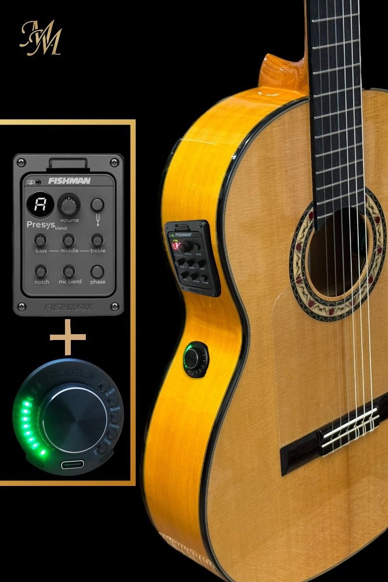 Guitarra flamenca Modesto Malla Modelo Manuela Color Natural (0s1 + Fishman Clásica Blend)