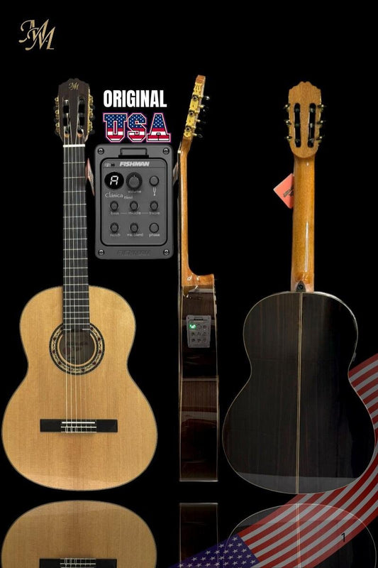 Guitarra Flamenca Modesto Malla Modelo Candela Natural (Fishman Clásica Blend)