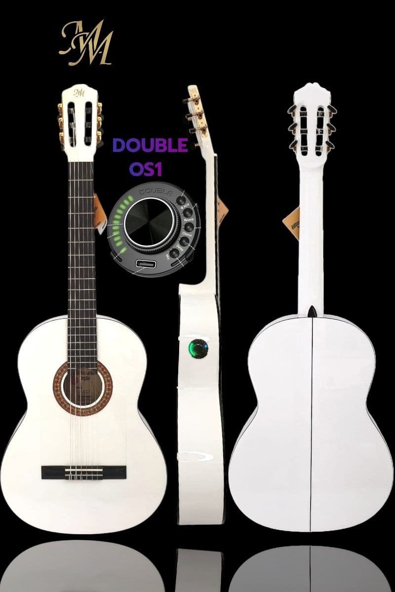 Guitarra Flamenca Modesto Malla Chata Blanca (Previo 0S1)