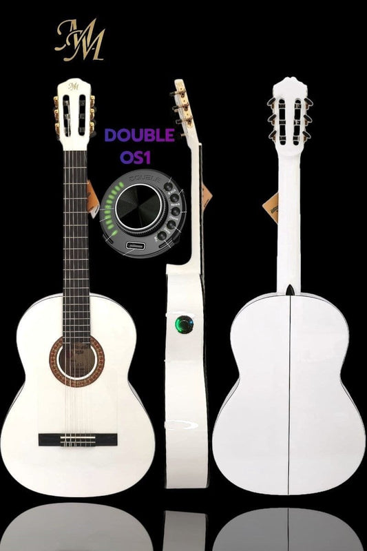 Guitarra Flamenca Modesto Malla Chata Blanca (Previo 0S1)