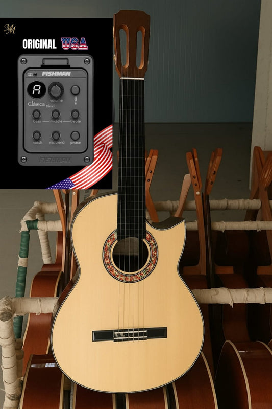 Guitarra Flamenca Modesto Malla Modelo Candela Cutaway (Fishman Clásica Blend)