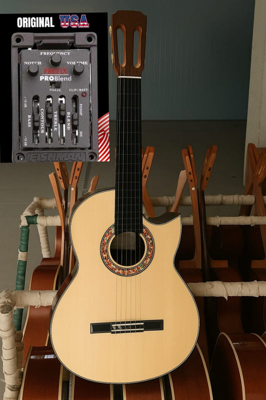 Guitarra Flamenca Modesto Malla Modelo Candela Cutaway (Prefix Pro Blend)