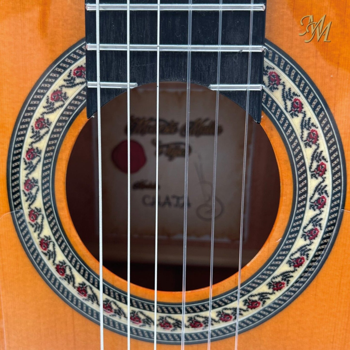 Guitarra Flamenca Modesto Malla Modelo Chata Naranja