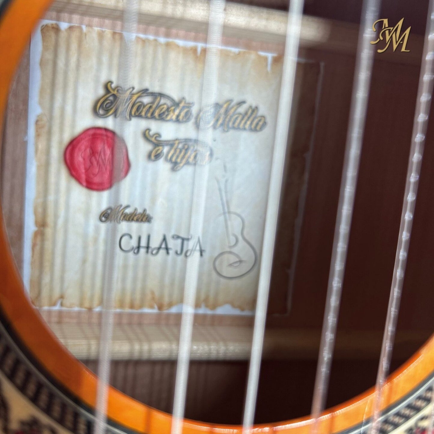 Guitarra Flamenca Modesto Malla Modelo Chata Naranja (Previo 0S1)