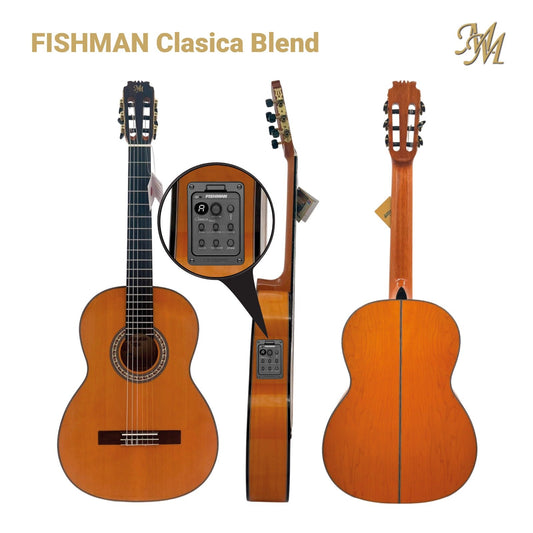 Guitarra Flamenca Modesto Malla Modelo Chata Naranja (Fishman Clásica Blend)