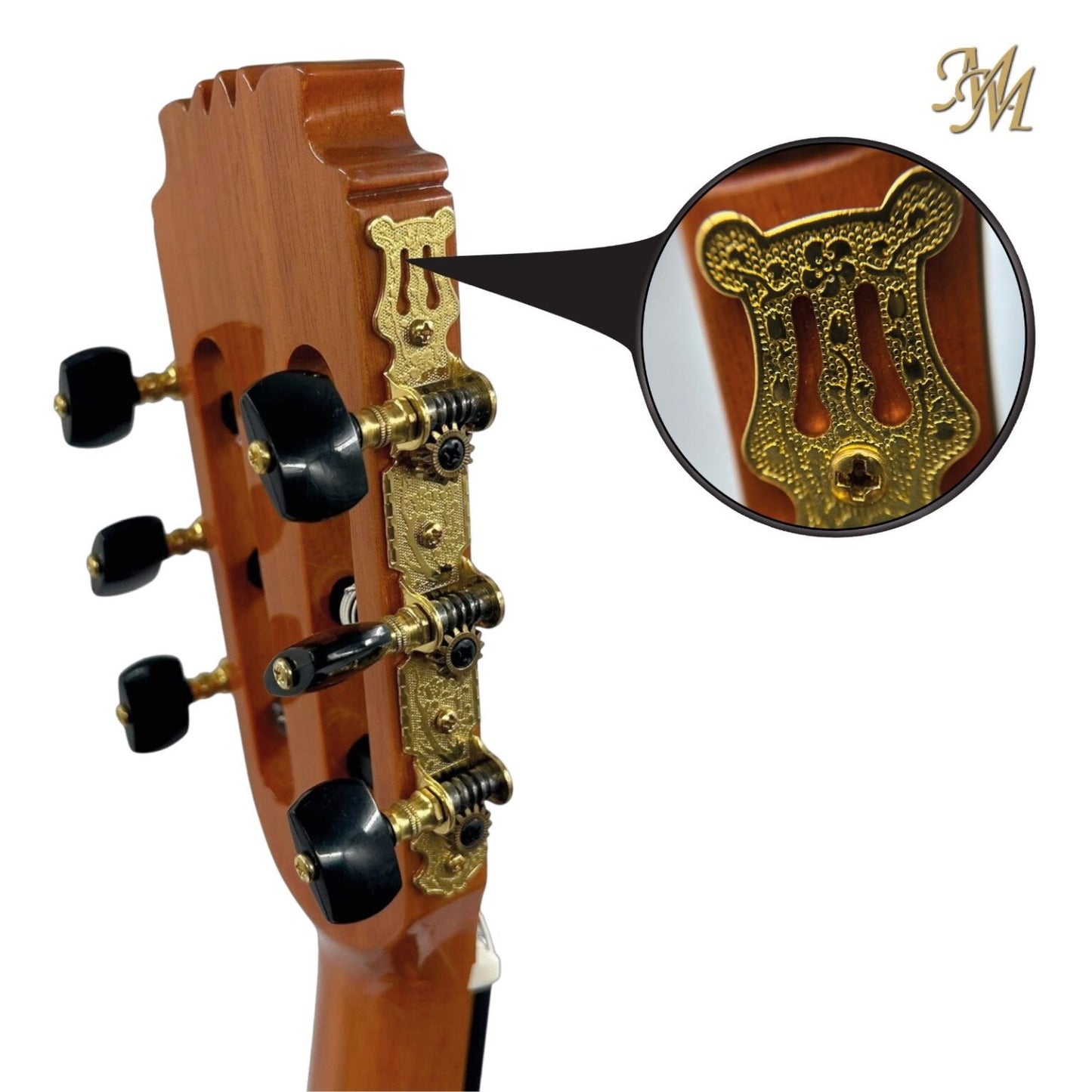 Guitarra Flamenca Modesto Malla Modelo Chata Naranja (0S1 + Fishman Clásica Blend)