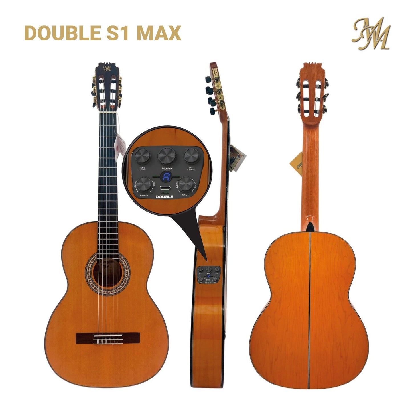 Guitarra Flamenca Modesto Malla Modelo Chata Naranja (S1 MAX)