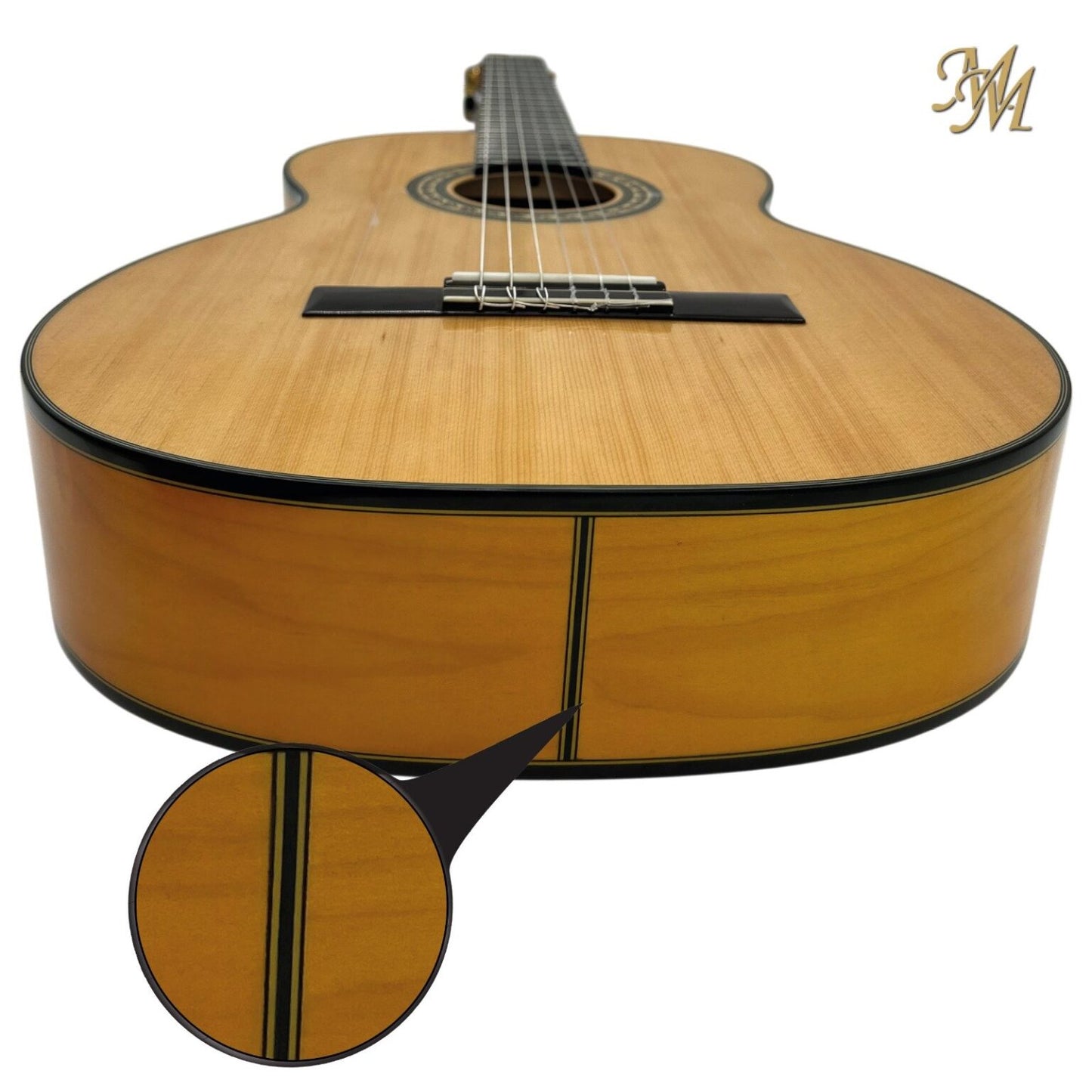 Guitarra Flamenca Modesto Malla Modelo Chata Natural (Fishman Clásica Blend)