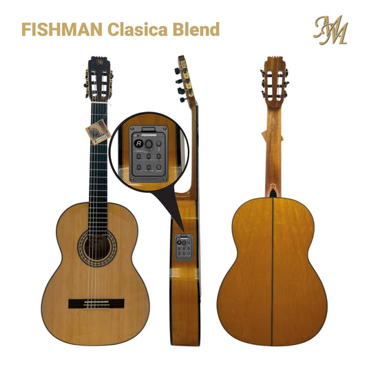 Guitarra Flamenca Modesto Malla Modelo Chata Natural (Fishman Clásica Blend)