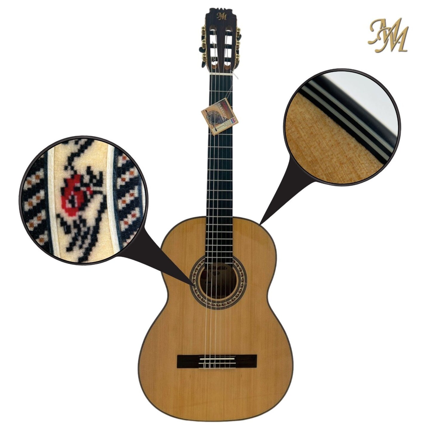 Guitarra Flamenca Modesto Malla Modelo Chata Natural (Joyo)