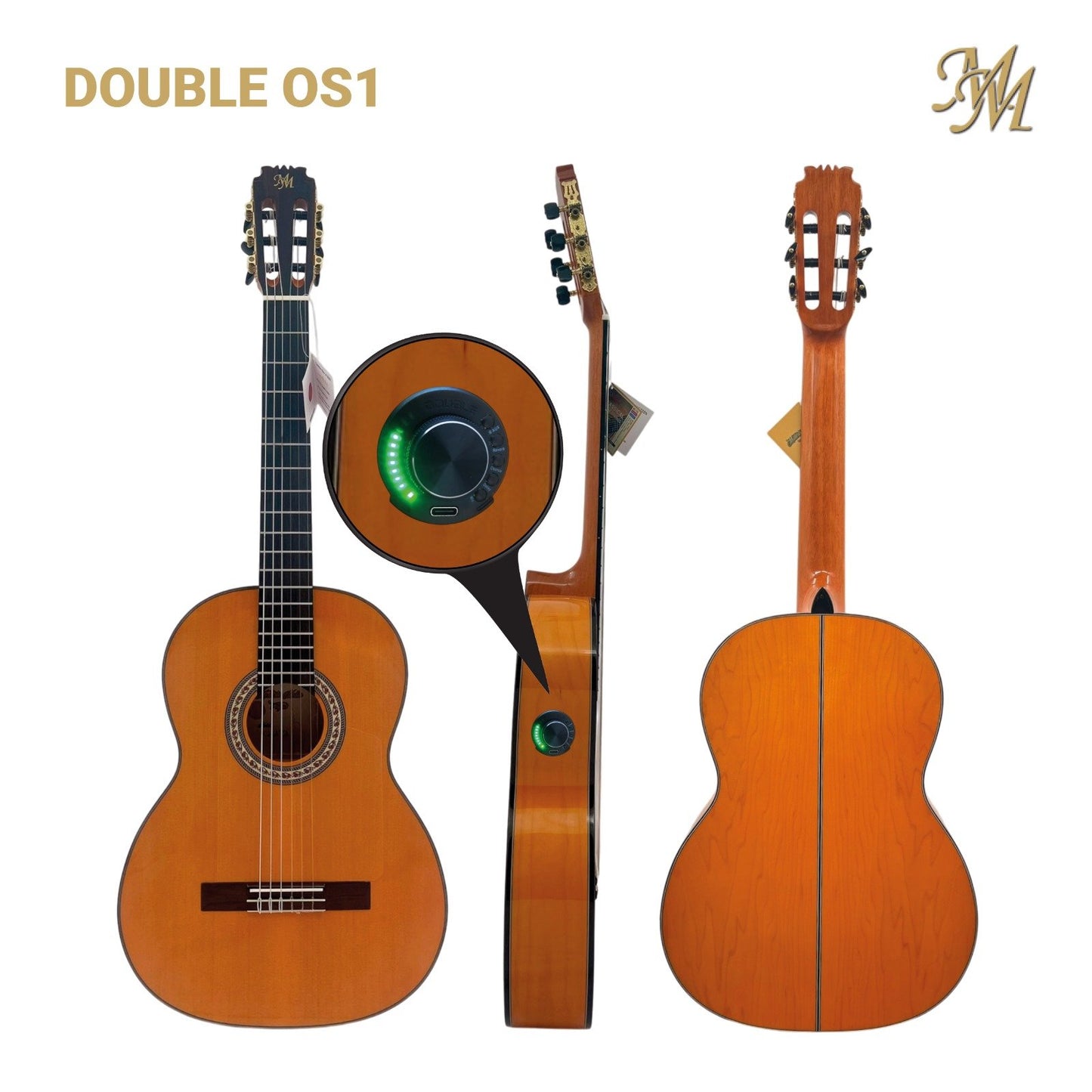 Guitarra Flamenca Modesto Malla Modelo Chata Naranja (Previo 0S1)