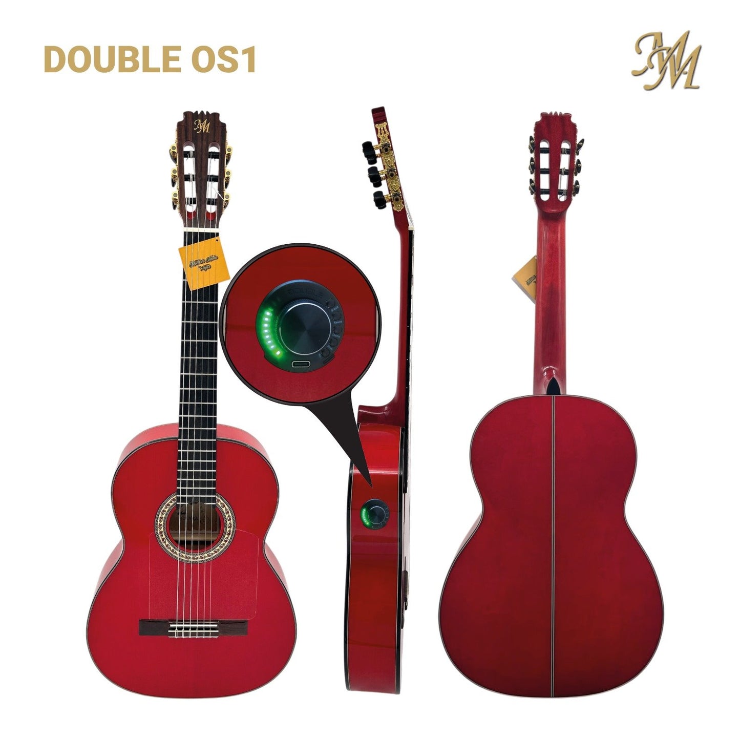 Guitarra Flamenca Modesto Malla Modelo Chata Rojo (Previo 0S1)