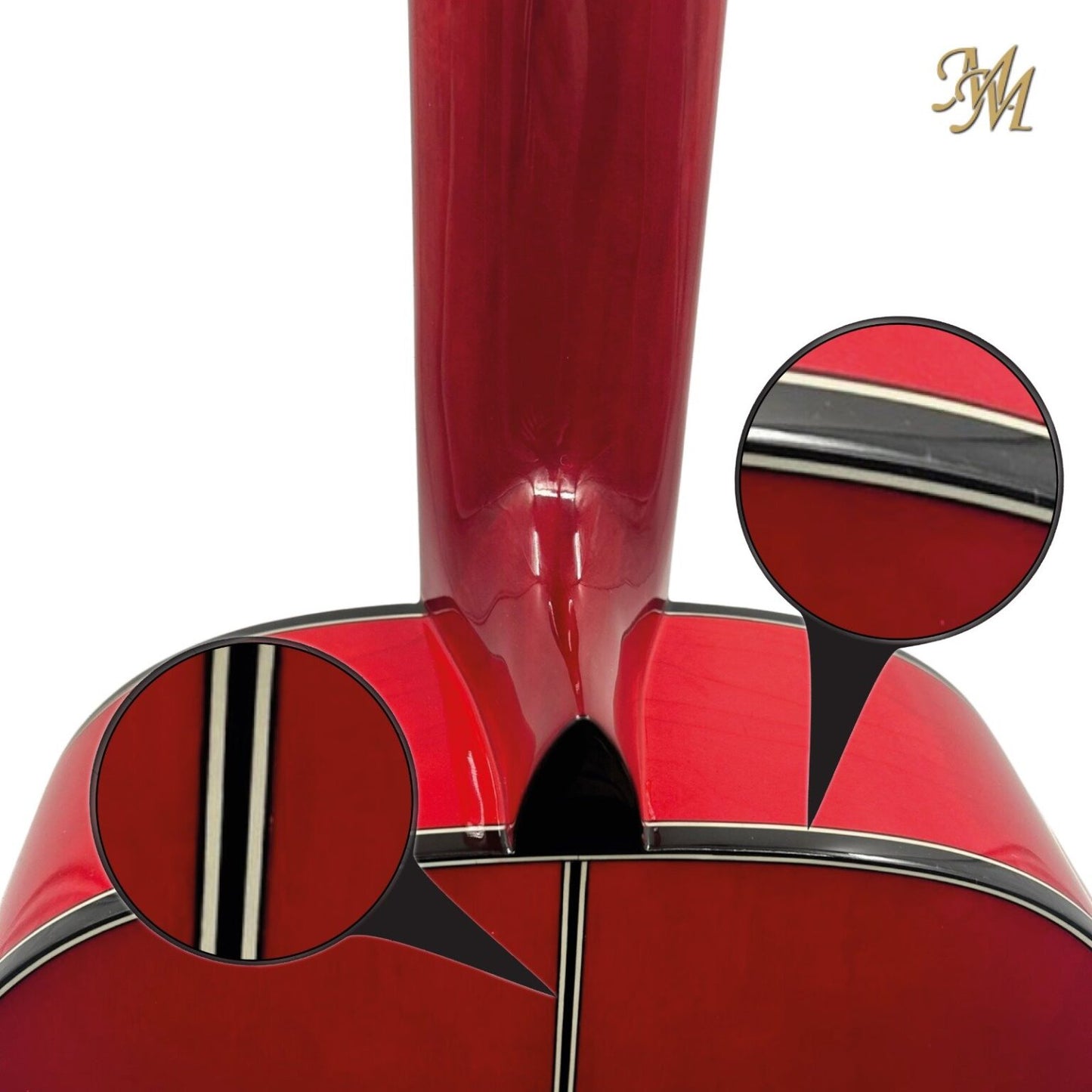 Guitarra Flamenca Modesto Malla Modelo Chata Rojo