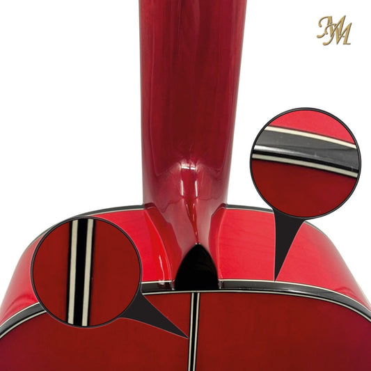 Guitarra Flamenca Modesto Malla Modelo Chata Rojo