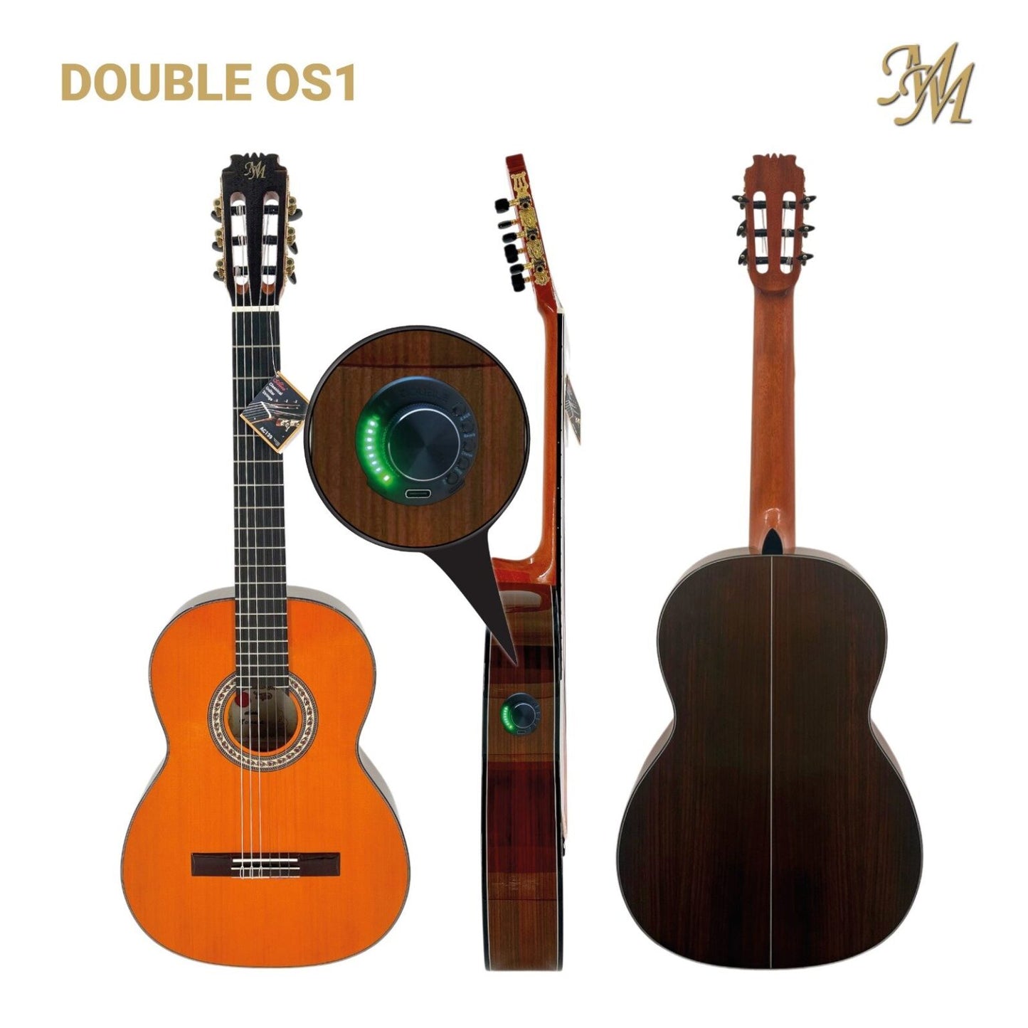 Guitarra Flamenca Modesto Malla Tomasa Naranja (Previo 0S1)