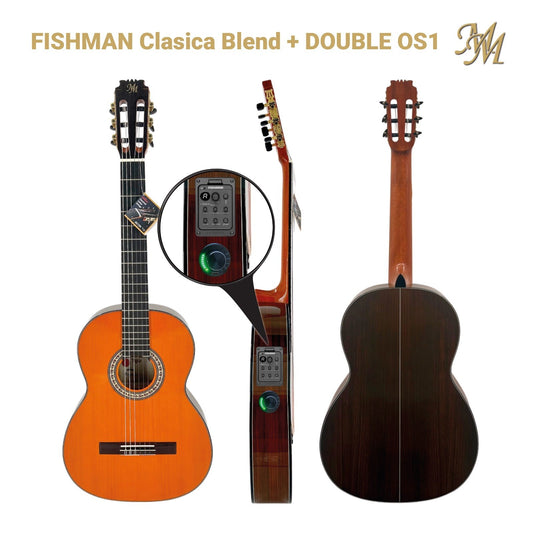 Guitarra Flamenca Modesto Malla Tomasa Naranja (0S1 + Fishman Clásica Blend)