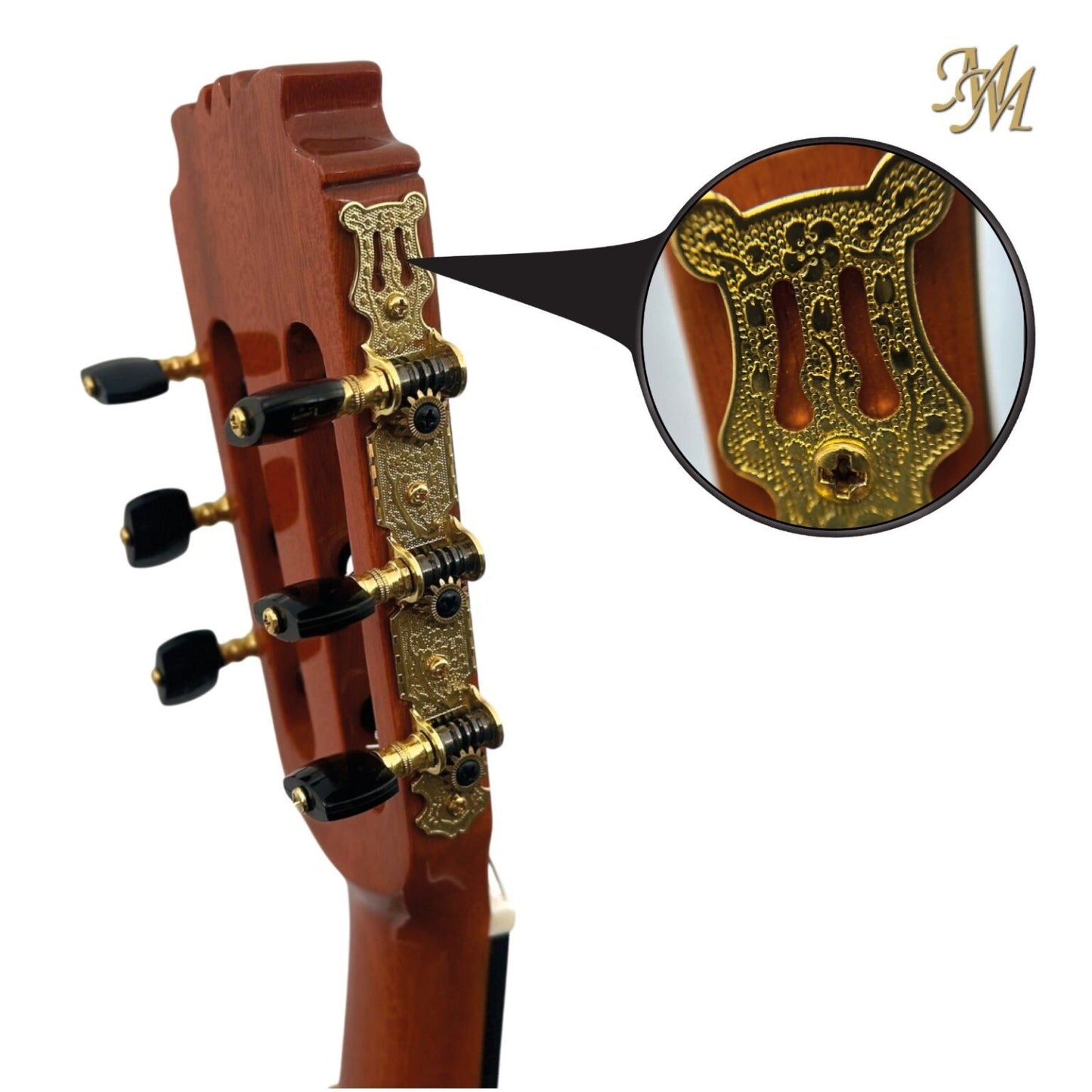 Guitarra Flamenca Modesto Malla Tomasa Naranja (0S1 + Fishman Clásica Blend)