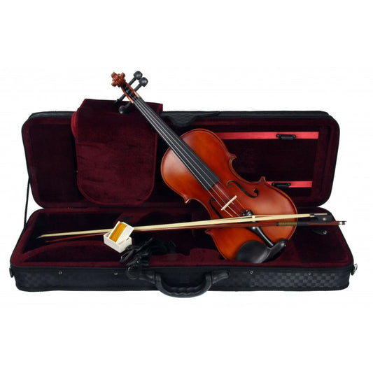 C370.TY-7 4/4 VIOLIN 4/4 MACIZO EN ESTUCHE RECTANGULAR