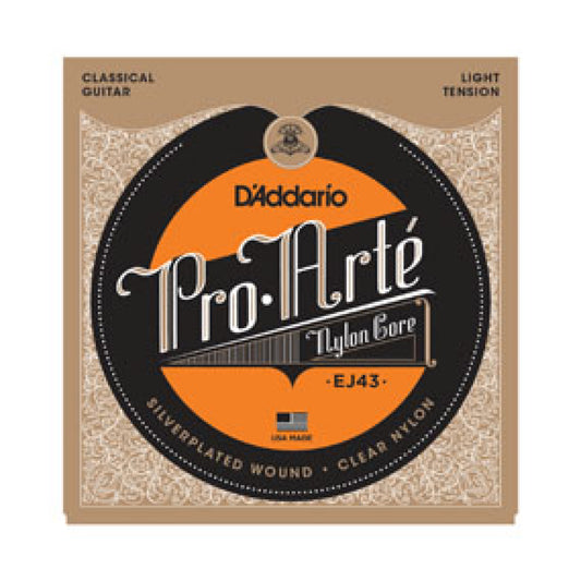 Juego Cuerdas Guitarra Clásica D'Addario EJ-43 Tensión Suave