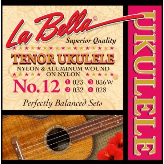 Juego Cuerdas Ukelele Tenor La Bella 12