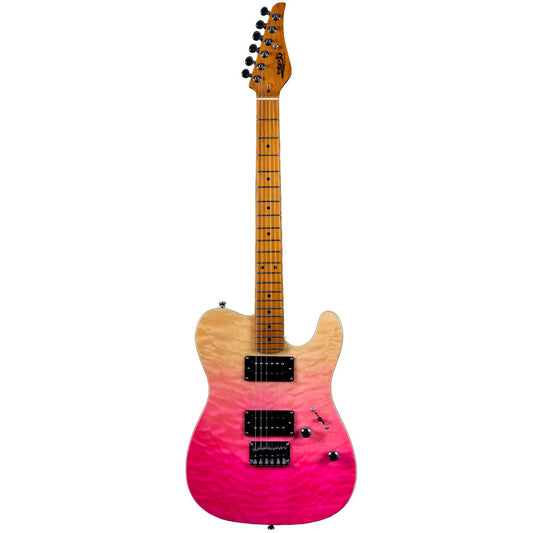 Guitarra Eléctrica Jet JT450-QTPK Rosa Transparente